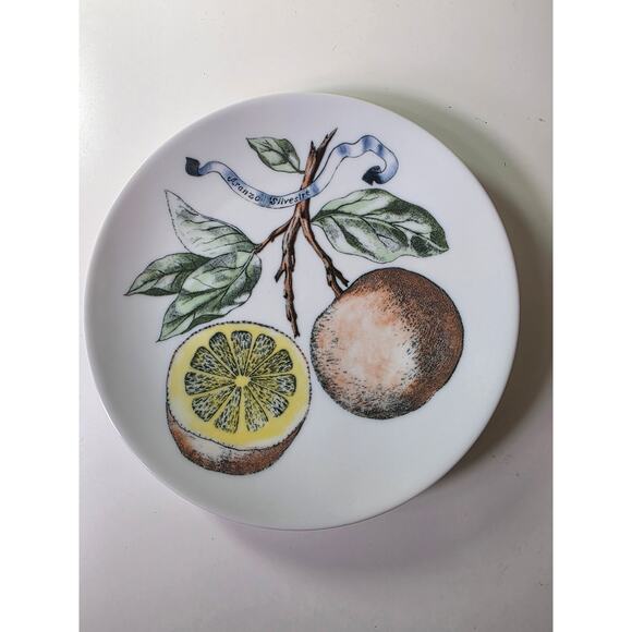 Vintage BAREUTHER BAVARIA Botanical Hand Painted Fruit Plates Set of 2 - Picture 2 of 7